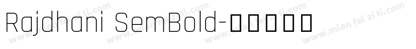 Rajdhani SemBold字体转换